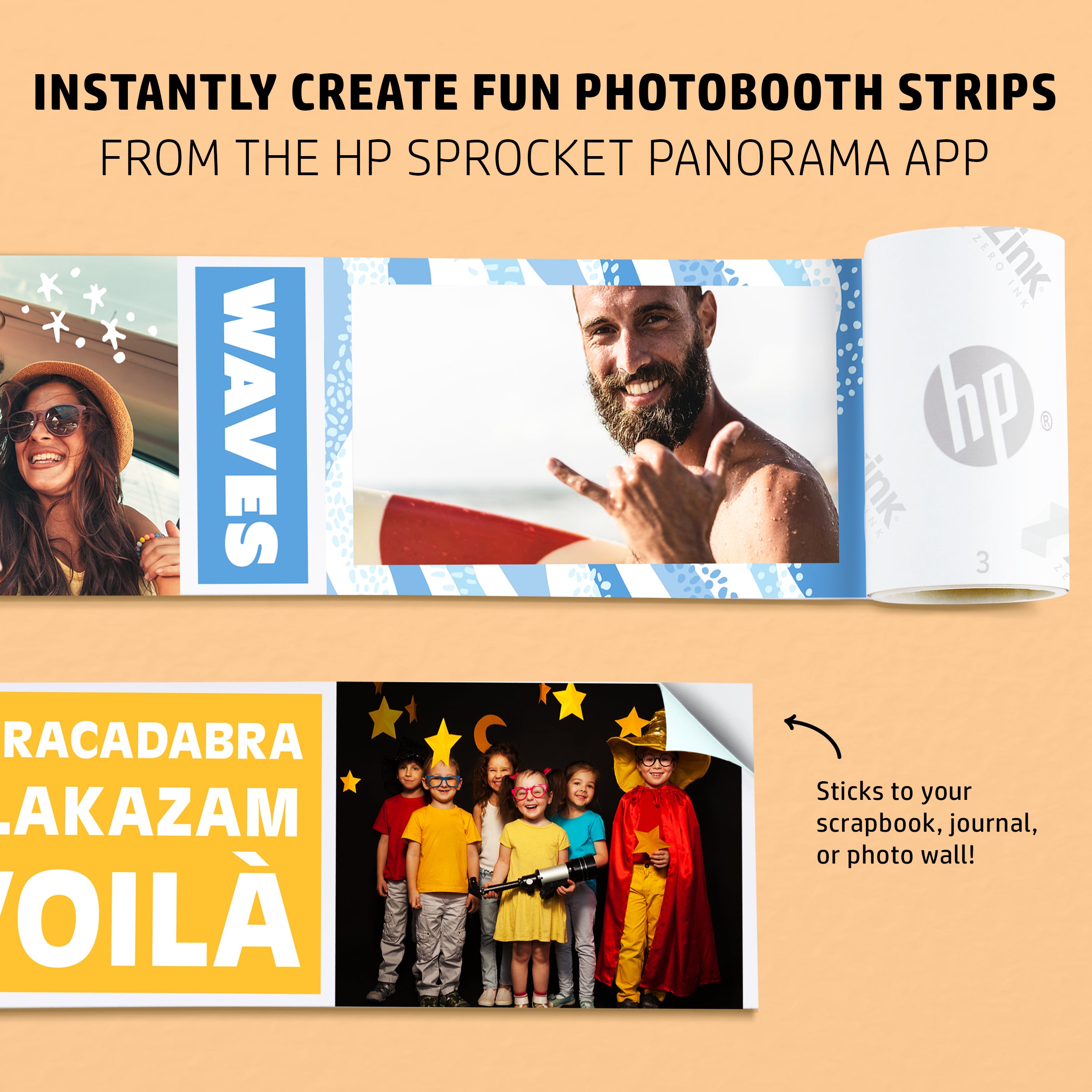 HP Sprocket Panorama Instant Portable Color Label & Photo Printer (Pink) Sprocket Printers